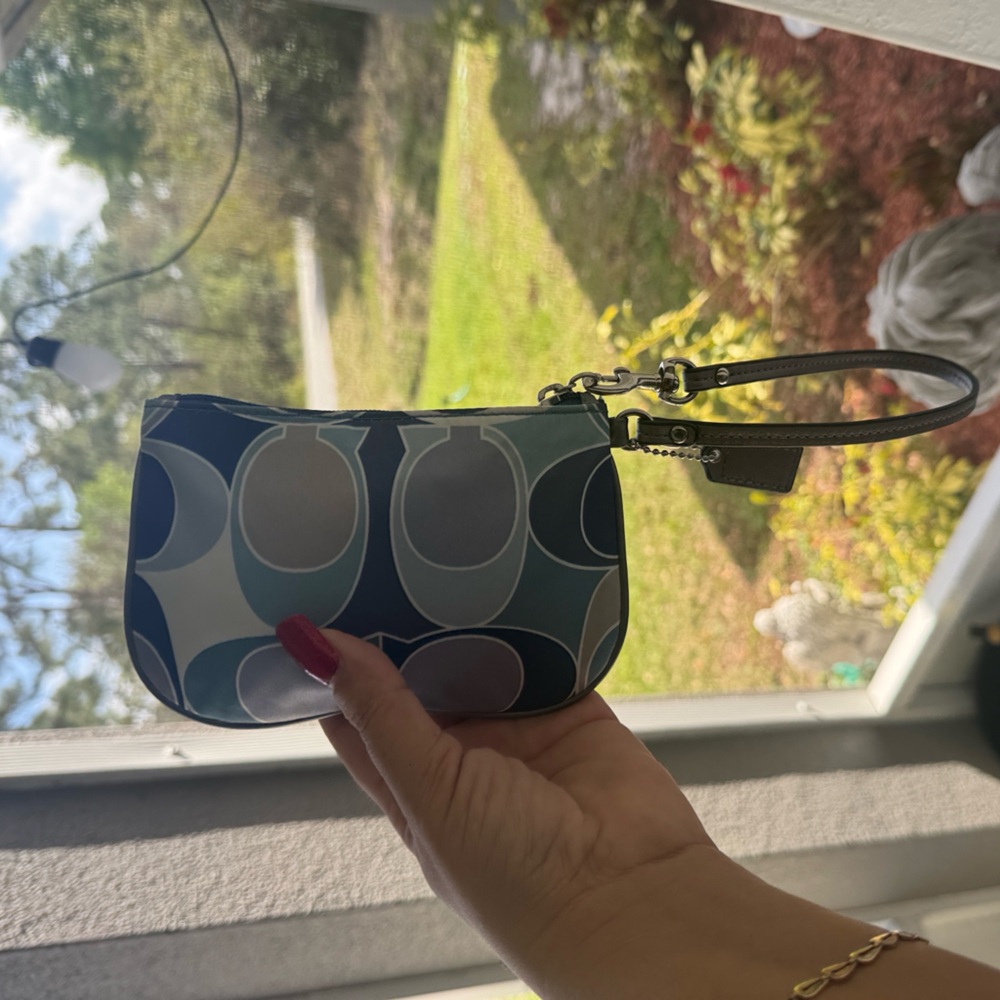 COACH sateen Wristlet - Picture 7 of 10